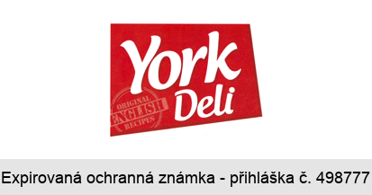 York Deli ORIGINAL ENGLISH RECIPES