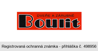 DVEŘE A ZÁRUBNĚ Boulit