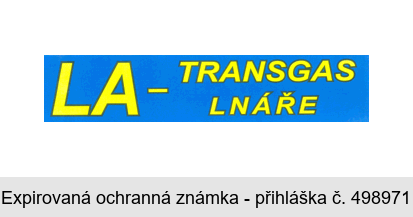 LA - TRANSGAS LNÁŘE