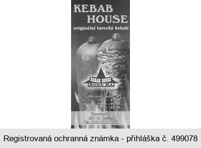 KEBAB HOUSE originální turecký kebab BONE´MA