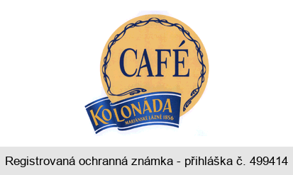 CAFÉ KOLONÁDA MARIÁNSKÉ LÁZNĚ 1856