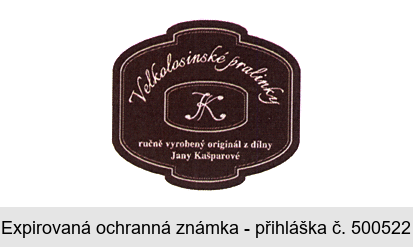 Velkolosinské pralinky K ručně vyrobený originál z dílny Jany Kašparové