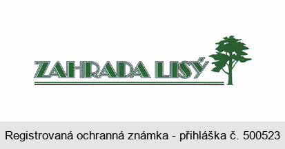ZAHRADA LISÝ