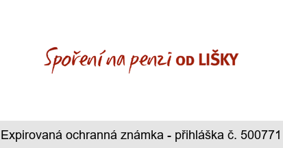 Spoření na penzi OD LIŠKY