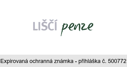 LIŠČÍ penze