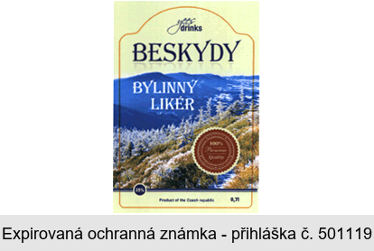 BESKYDY BYLINNÝ LIKÉR yees drinks