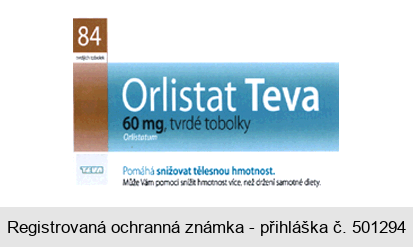 Orlistat Teva tvrdé tobolky Pomáhá snižovat tělesnou hmotnost. Může Vám pomoci snížit hmotnost více, než držení samotné diety.