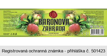 BARONOVA ZAHRADA OVOCNÉ VÍNO BÍLÉ