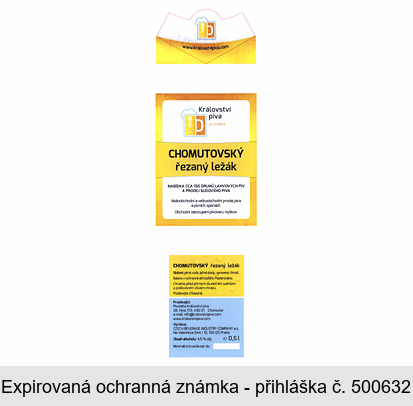www.kralovstvipiva.com Království piva pivotéka CHOMUTOVSKÝ řezaný ležák
