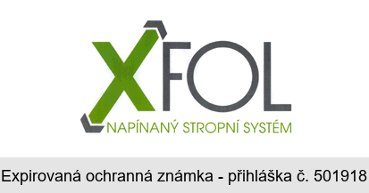 XFOL NAPÍNANÝ STROPNÍ SYSTÉM
