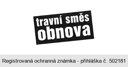 travní směs obnova