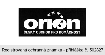 orion ČESKÝ OBCHOD PRO DOMÁCNOST