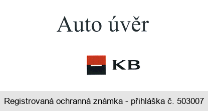 Auto úvěr KB