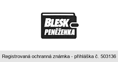 BLESK PENĚŽENKA