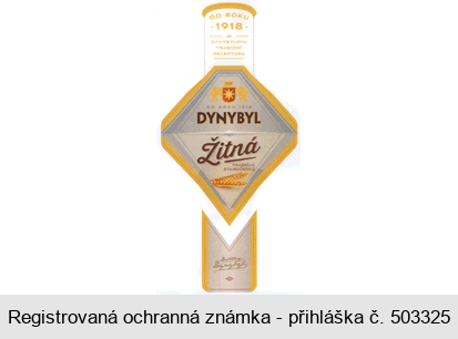 DYNYBYL Žitná TRADIČNÍ STAROČESKÁ OD ROKU 1918 DYNYBYLOVA TRADIČNÍ RECEPTURA