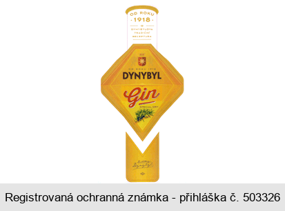 DYNYBYL Gin SPECIAL DRY OD ROKU 1918 DYNYBYLOVA TRADIČNÍ RECEPTURA