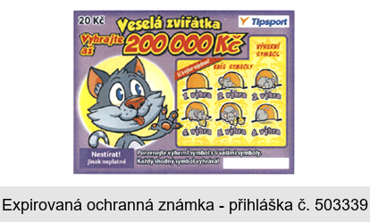 Veselá zvířátka Vyhrajte až 200 000 Kč Tipsport