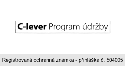 C-lever Program údržby