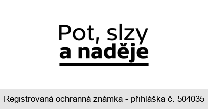 Pot, slzy a naděje