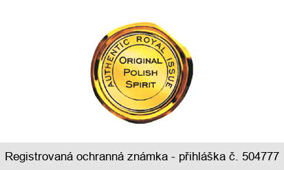 AUTHENTIC ROYAL ISSUE ORIGINAL POLISH SPIRIT