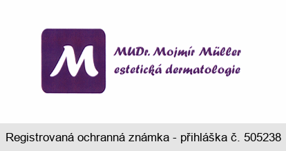 M MUDr. Mojmír Müller estetická dermatologie