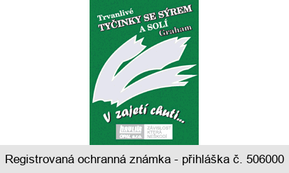 Trvanlivé TYČINKY SE SÝREM A SOLÍ Graham V zajetí chuti... havlík OPAL s.r.o. ZÁVISLOST KTERÁ NEŠKODÍ