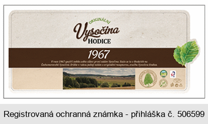 ORIGINÁLNÍ Vysočina HODICE 1967