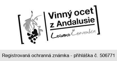 Vinný ocet z Andalusie Lozano Červenka