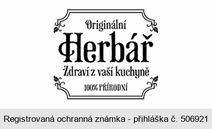 Originální Herbář Zdraví z vaší kuchyně 100% PŘÍRODNÍ