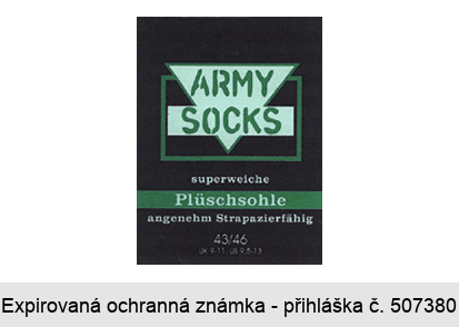 ARMY SOCKS superweiche Plüschsohle angenehm Strapazierfähig