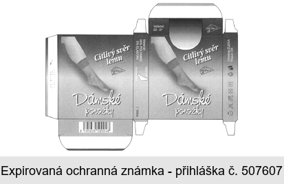Dámské ponožky Citlivý svěr lemu ZUZKA