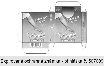 Dámské podkolenky Citlivý svěr lemu ZUZKA