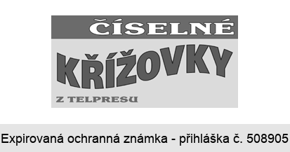 ČÍSELNÉ KŘÍŽOVKY Z TELPRESU