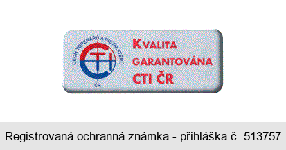 CECH TOPENÁŘŮ A INSTALATÉRŮ CTI ČR Kvalita GARANTOVÁNA CTI ČR