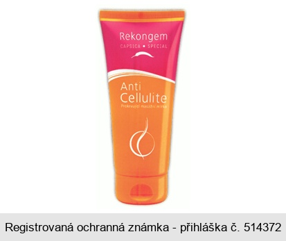 Rekongem CAPSICA SPECIAL Anti Cellulite Prokrvující masážní mléko