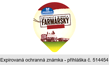 M milko SMETANOVÝ JOGURT FARMÁŘSKÝ