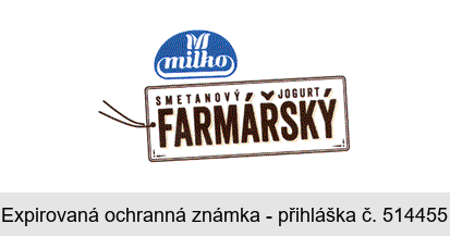 M milko SMETANOVÝ JOGURT FARMÁŘSKÝ