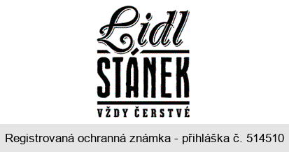 Lidl STÁNEK VŽDY ČERSTVÉ