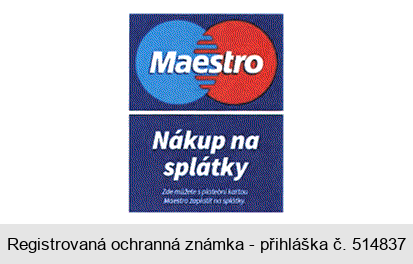 Maestro Nákup na splátky