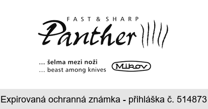 Panther FAST & SHARP ... šelma mezi noži ... beast among knives Mikov