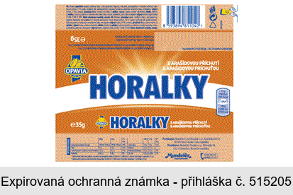 HORALKY S ARAŠÍDOVOU PŘÍCHUTÍ OPAVIA