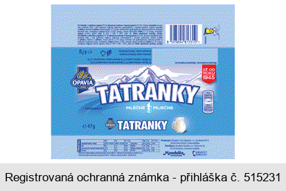 TATRANKY mléčné OPAVIA