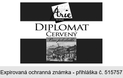 ARIE WINE DIPLOMAT ČERVENÝ Víno polosladké