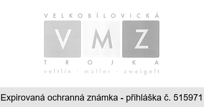 VMZ VELKOBÍLOVICKÁ TROJKA veltlín müller zweigelt