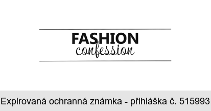 FASHION confession