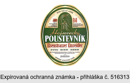 Hojsovecký POUSTEVNÍK ANNO 1341 Eisenstrasser Einseidler PURKMISTR