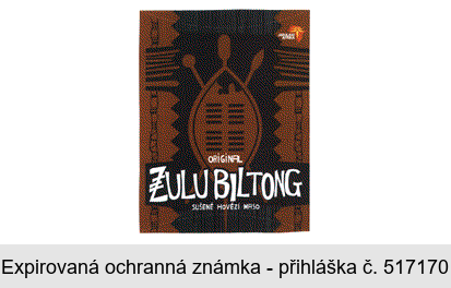 ORIGINAL ZULU BILTONG SUŠENÉ HOVĚZÍ MASO JABULANI AFRIKA