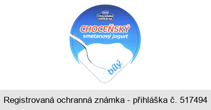 CHOCEŇSKÝ smetanový jogurt bílý Choceňská mlékárna 1928