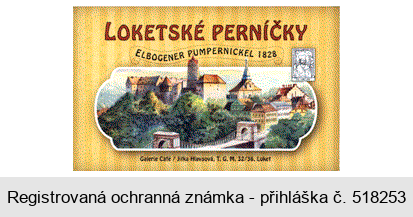 LOKETSKÉ PERNÍČKY ELBOGENER PUMPERNICKEL 1828