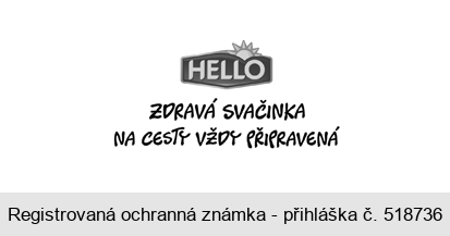 HELLO ZDRAVÁ SVAČINKA NA CESTY VŽDY PŘIPRAVENÁ